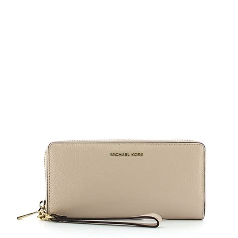 Michael Kors Mercer Leather Continental Wristlet 